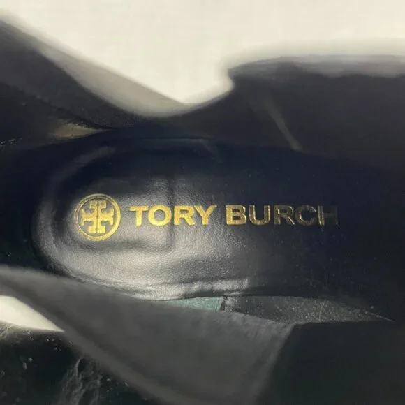 Tory Burch Black Leather Slip-on Ankle Boot - Picture 7 of 9